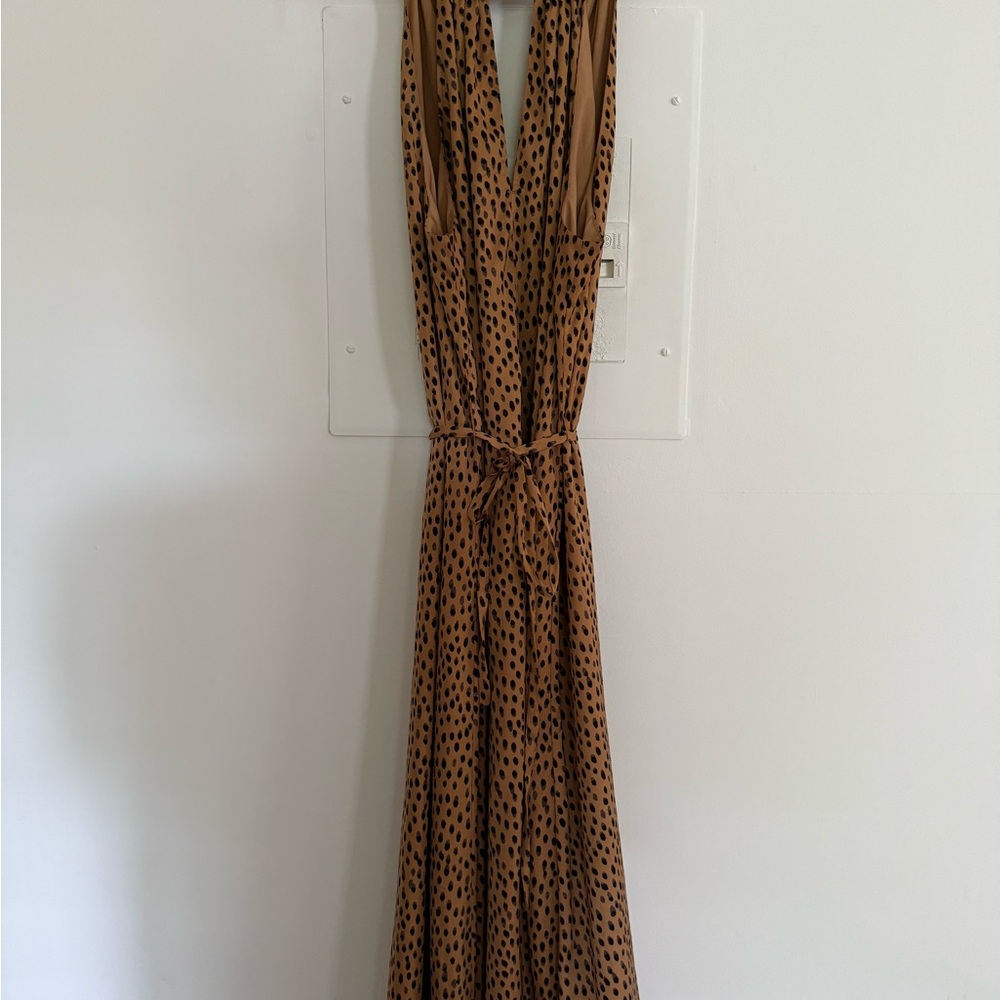 Banana Republic Factory Twist-Neck Satin Midi Dress
